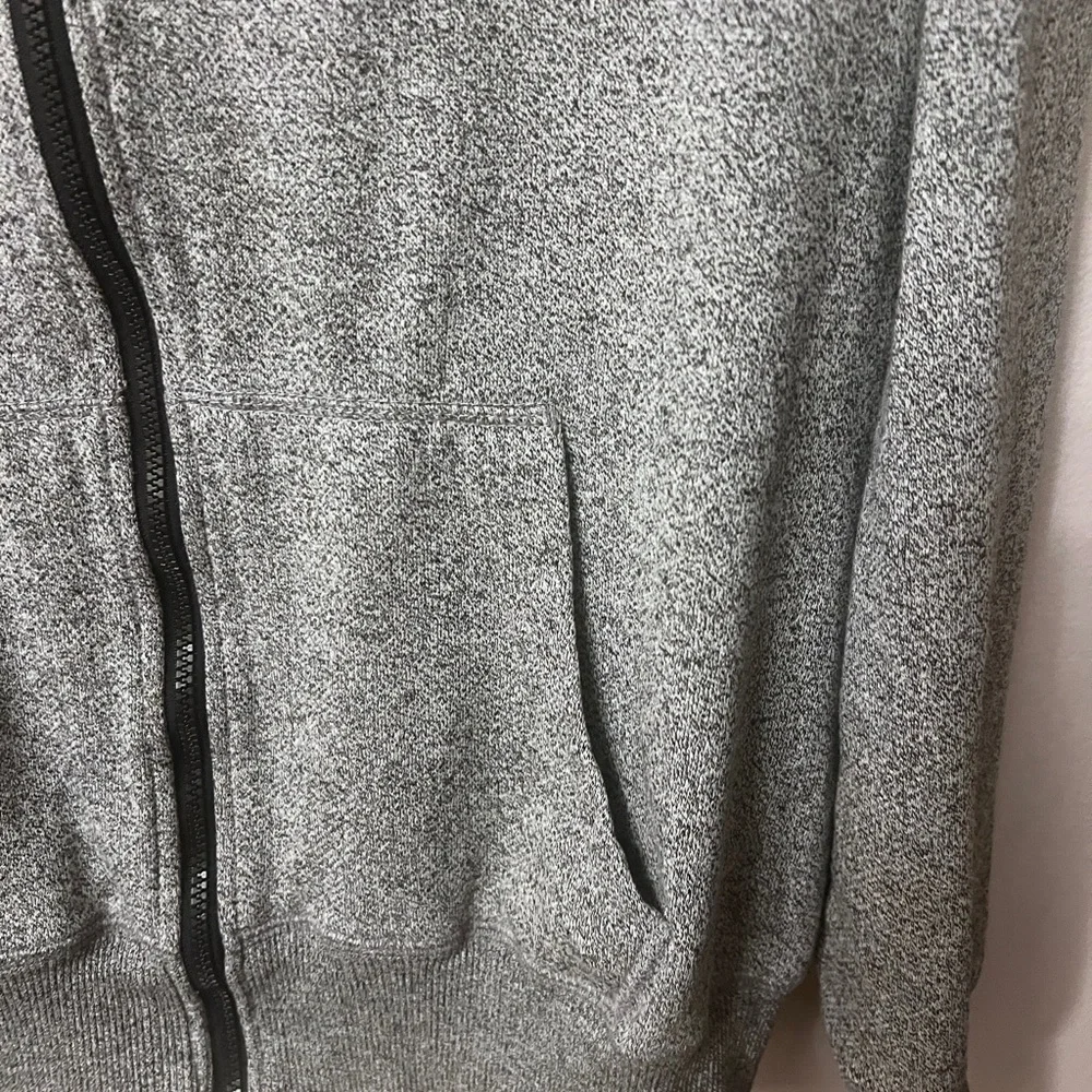 Vintage OP Gray Full-Zip Sweater with Hood 310
